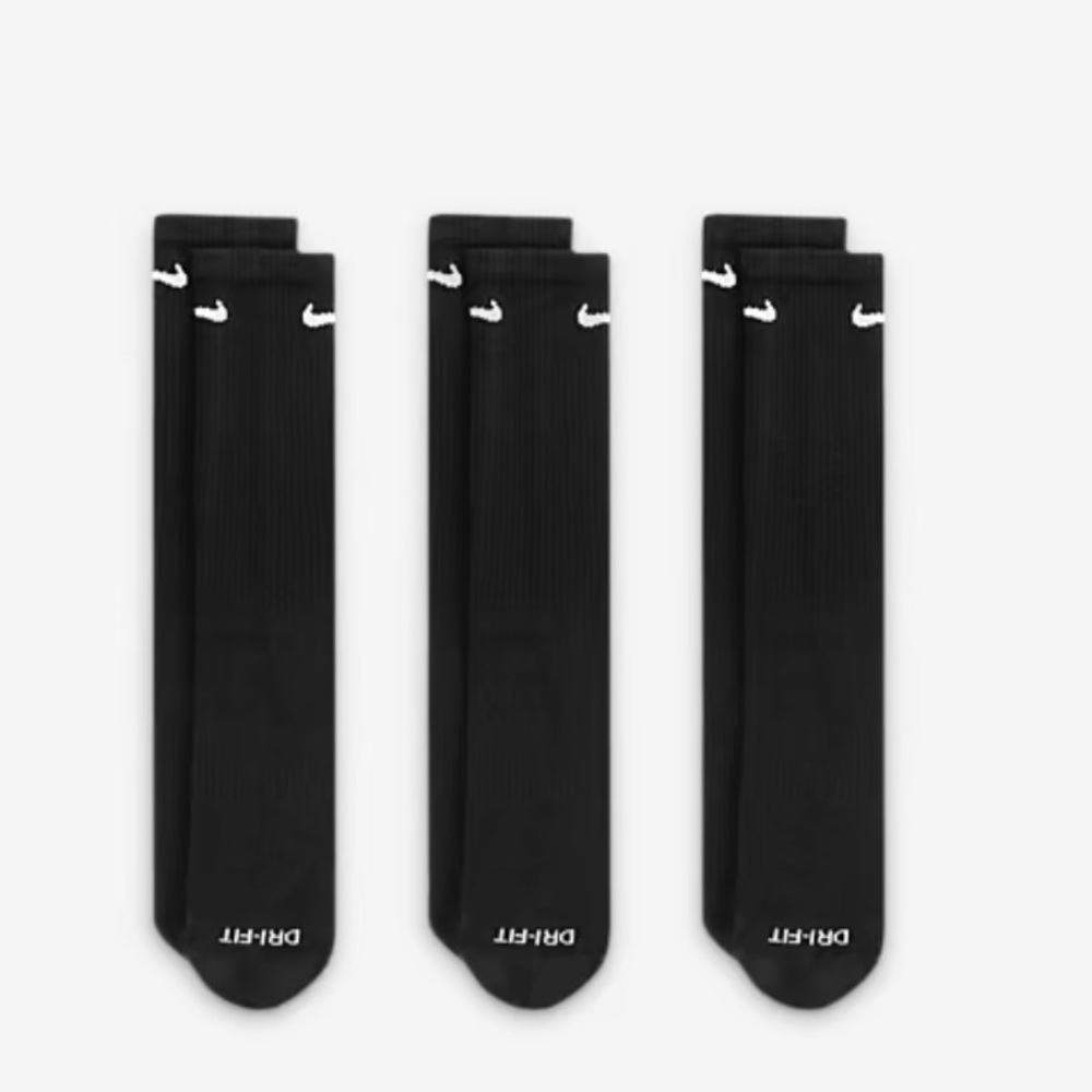 NIKE 
Training Crew Socks (3 Pairs)
Nike Everyday Cushioned - Picture 2 of 12